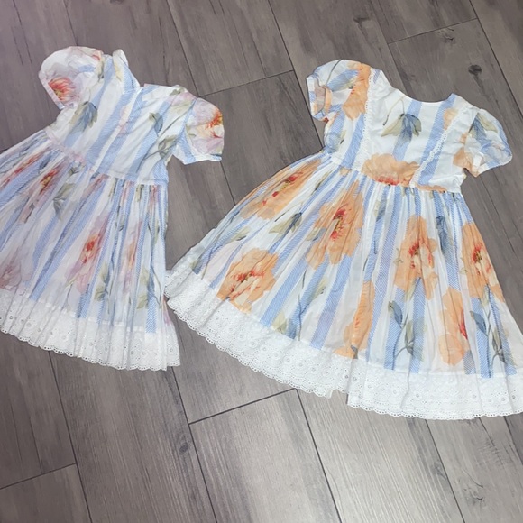 FLORAL PRINT COTTON MINI DRESS - Picture 3 of 14